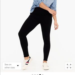 Pull-on toothpick jean in black